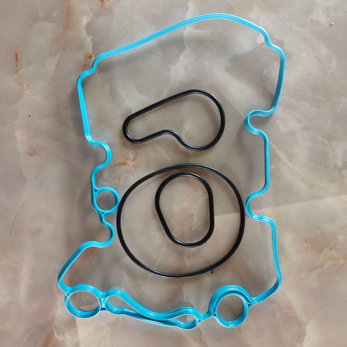 Oil Cooler Gasket Kit  for  Ford 6.0L Powerstroke Diesel F250 F350 F450 F550 E350 3C3Z6A642CA / 3C3Z9N693A