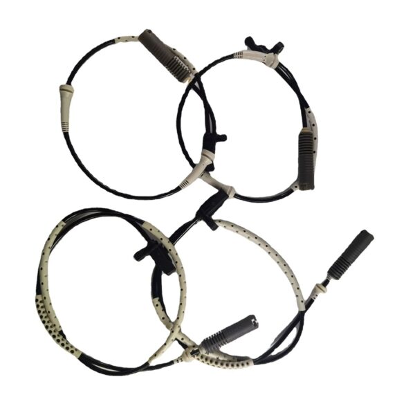 4PCS ABS Wheel Speed Sensor Front & Rear For 128i 325i 328i 34526760424 34526760425 / 34526870075 34526870076